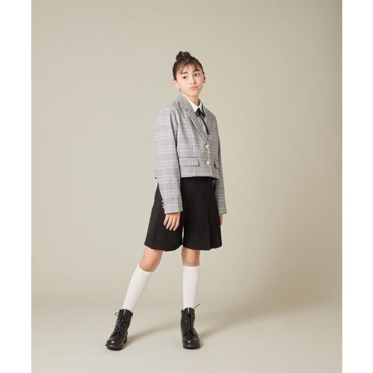 [150-160]【卒服】【エンブレム付き】ショートテーラードジャケット | a.v.v【KIDS】 | 詳細画像24 