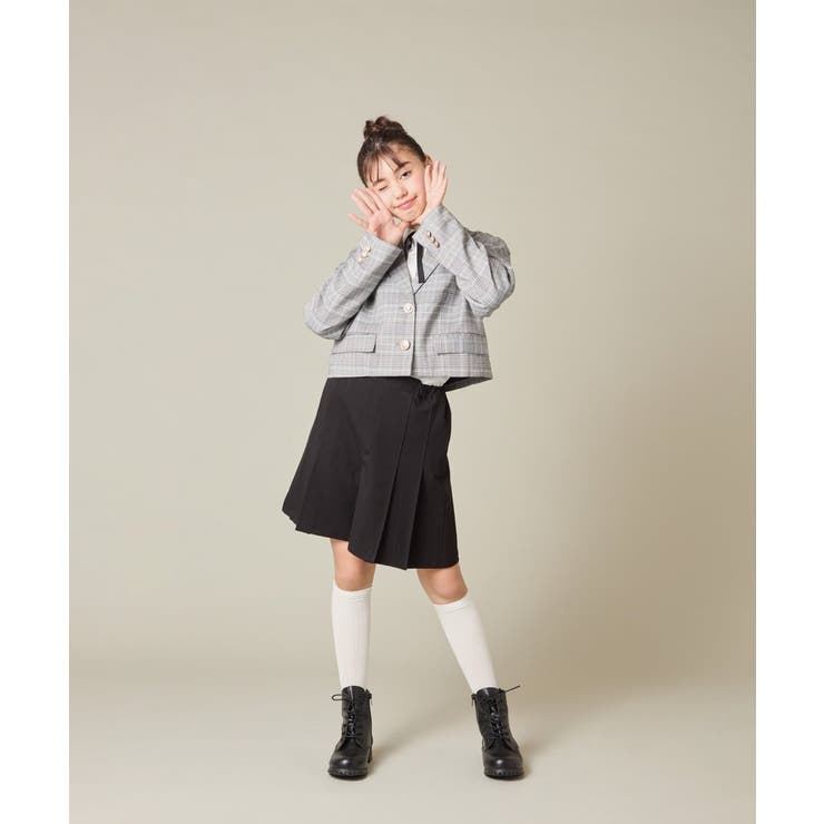 [150-160]【卒服】【エンブレム付き】ショートテーラードジャケット | a.v.v【KIDS】 | 詳細画像25 