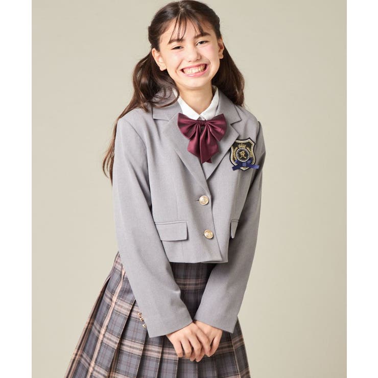 [150-160]【卒服】【エンブレム付き】ショートテーラードジャケット | a.v.v【KIDS】 | 詳細画像26 