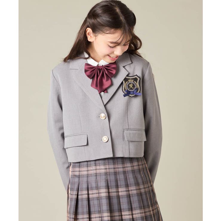 [150-160]【卒服】【エンブレム付き】ショートテーラードジャケット | a.v.v【KIDS】 | 詳細画像27 