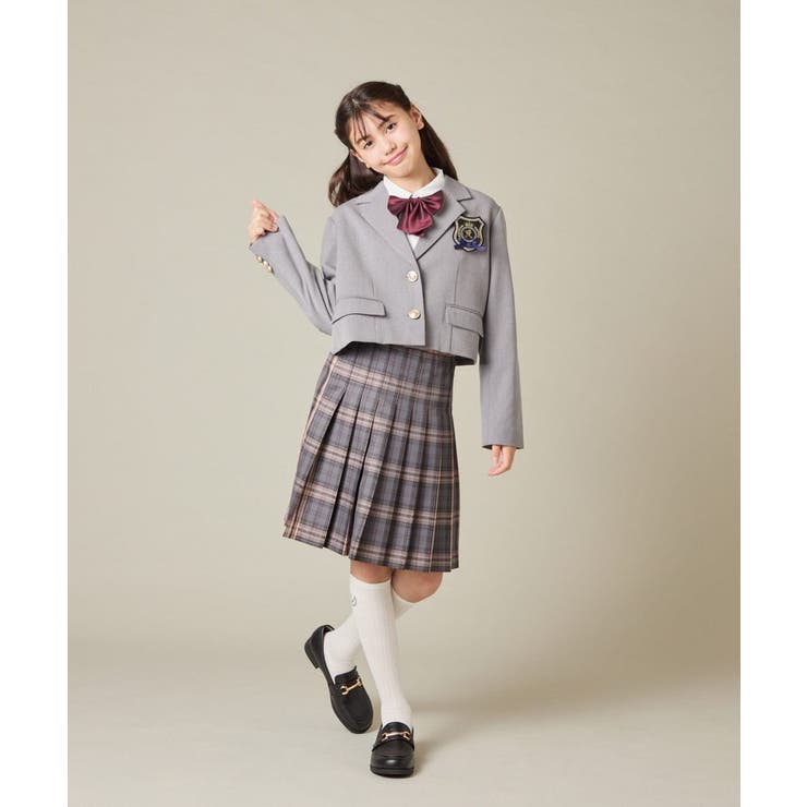 [150-160]【卒服】【エンブレム付き】ショートテーラードジャケット | a.v.v【KIDS】 | 詳細画像30 