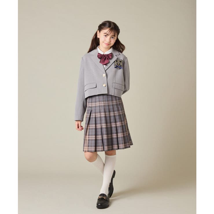 [150-160]【卒服】【エンブレム付き】ショートテーラードジャケット | a.v.v【KIDS】 | 詳細画像32 