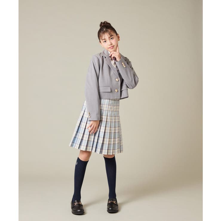 [150-160]【卒服】【エンブレム付き】ショートテーラードジャケット | a.v.v【KIDS】 | 詳細画像36 