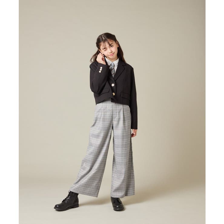 [150-160]【卒服】【エンブレム付き】ショートテーラードジャケット | a.v.v【KIDS】 | 詳細画像5 