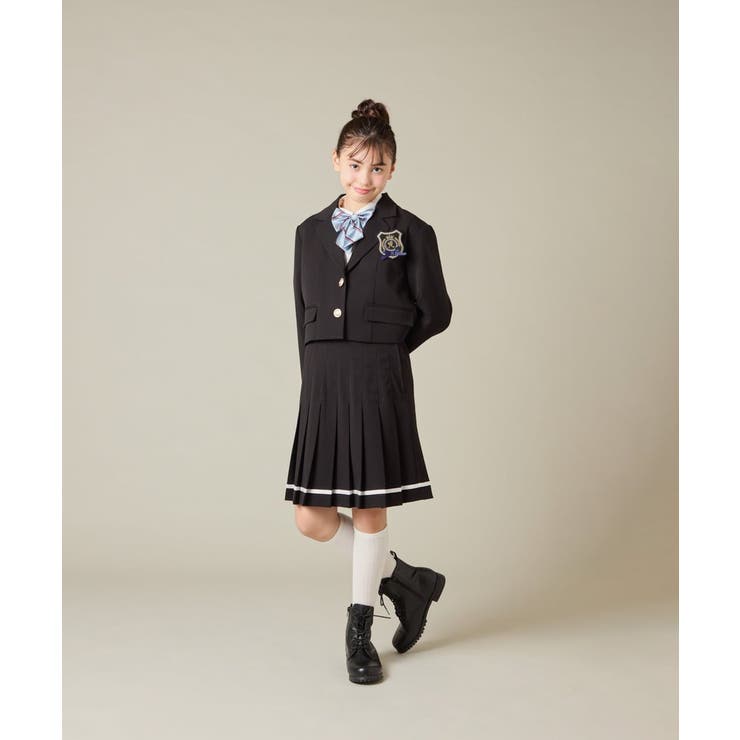 [150-160]【卒服】【エンブレム付き】ショートテーラードジャケット | a.v.v【KIDS】 | 詳細画像9 