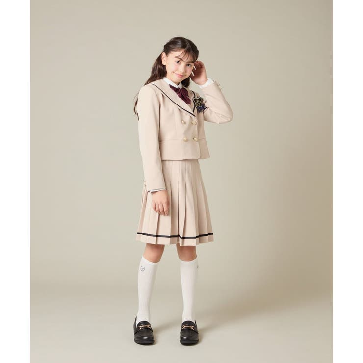 [150-160]【卒服】【エンブレム付き】配色セーラーカラージャケット | a.v.v【KIDS】 | 詳細画像11 