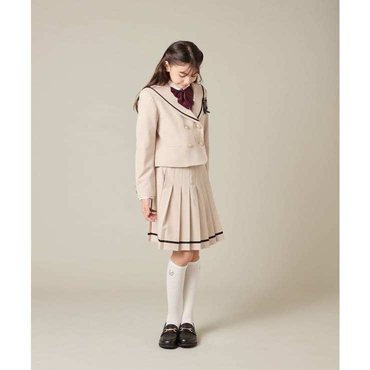 [150-160]【卒服】【エンブレム付き】配色セーラーカラージャケット | a.v.v【KIDS】 | 詳細画像12 