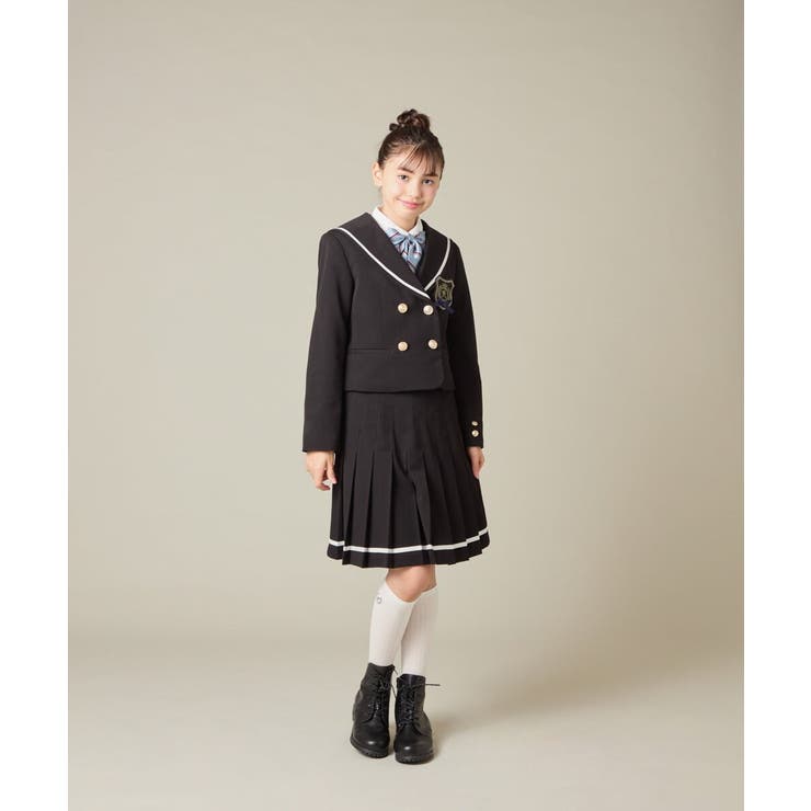 [150-160]【卒服】【エンブレム付き】配色セーラーカラージャケット | a.v.v【KIDS】 | 詳細画像23 
