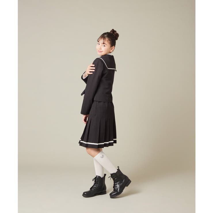 [150-160]【卒服】【エンブレム付き】配色セーラーカラージャケット | a.v.v【KIDS】 | 詳細画像26 