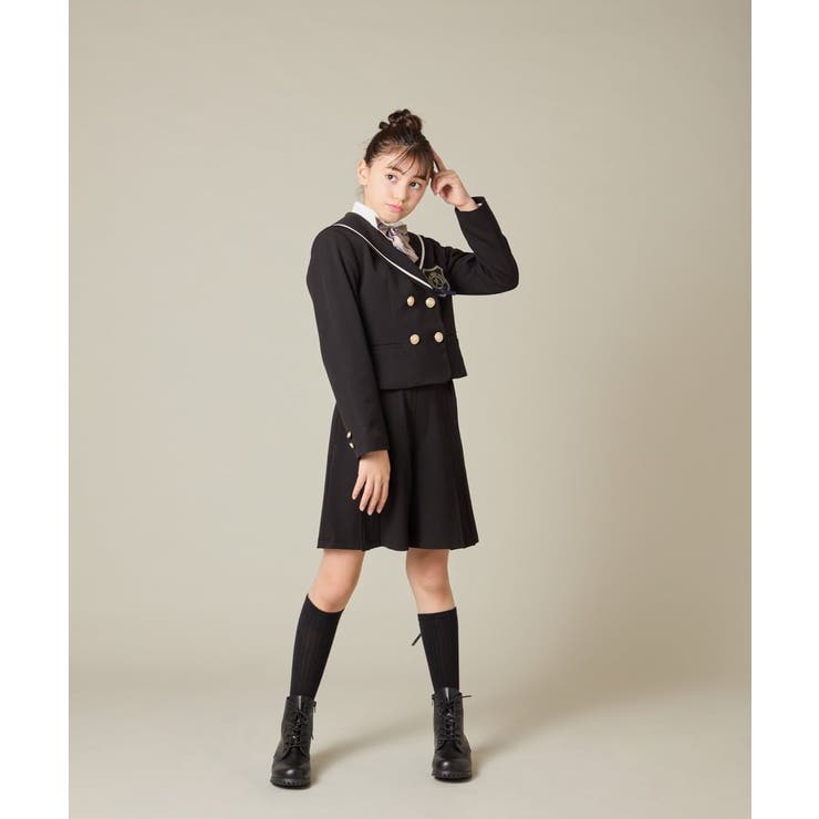 [150-160]【卒服】【エンブレム付き】配色セーラーカラージャケット | a.v.v【KIDS】 | 詳細画像29 