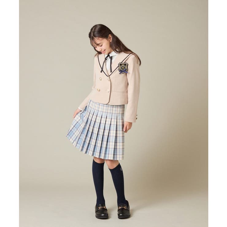 [150-160]【卒服】【エンブレム付き】配色セーラーカラージャケット | a.v.v【KIDS】 | 詳細画像8 