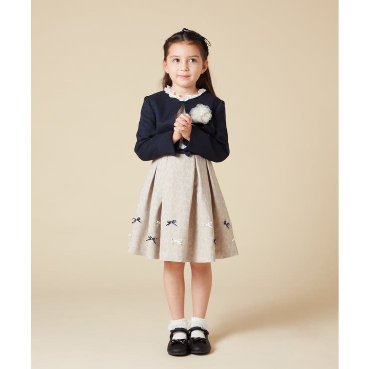 [100-130]【結婚式/セレモニー/オケージョン】スカラップジャケット | a.v.v【KIDS】 | 詳細画像11 