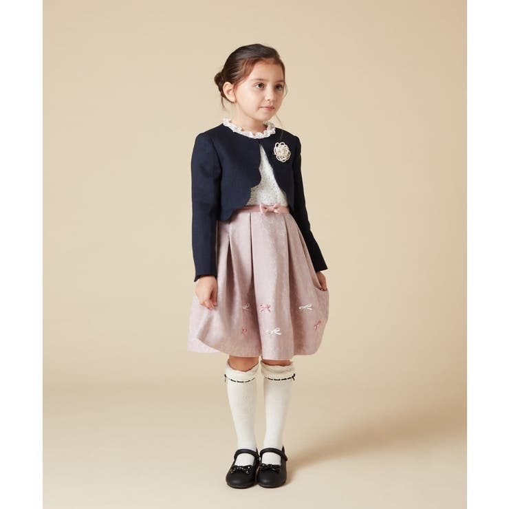 [100-130]【結婚式/セレモニー/オケージョン】スカラップジャケット | a.v.v【KIDS】 | 詳細画像17 