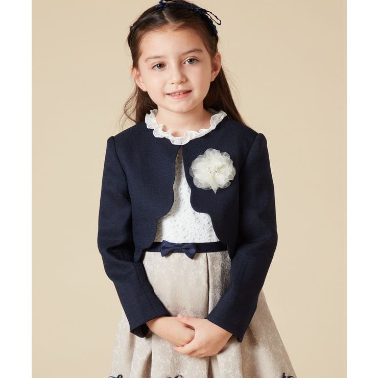 [100-130]【結婚式/セレモニー/オケージョン】スカラップジャケット | a.v.v【KIDS】 | 詳細画像2 