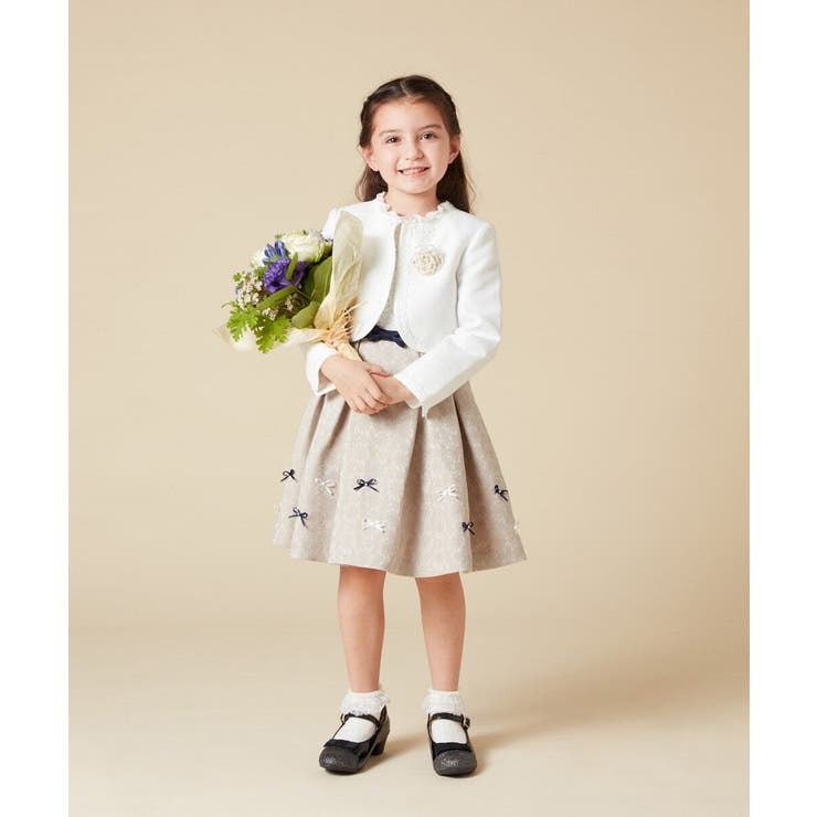 [100-130]【結婚式/セレモニー/オケージョン】レースコード付ピケボレロ | a.v.v【KIDS】 | 詳細画像17 