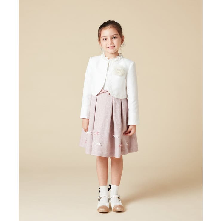 [100-130]【結婚式/セレモニー/オケージョン】レースコード付ピケボレロ | a.v.v【KIDS】 | 詳細画像18 