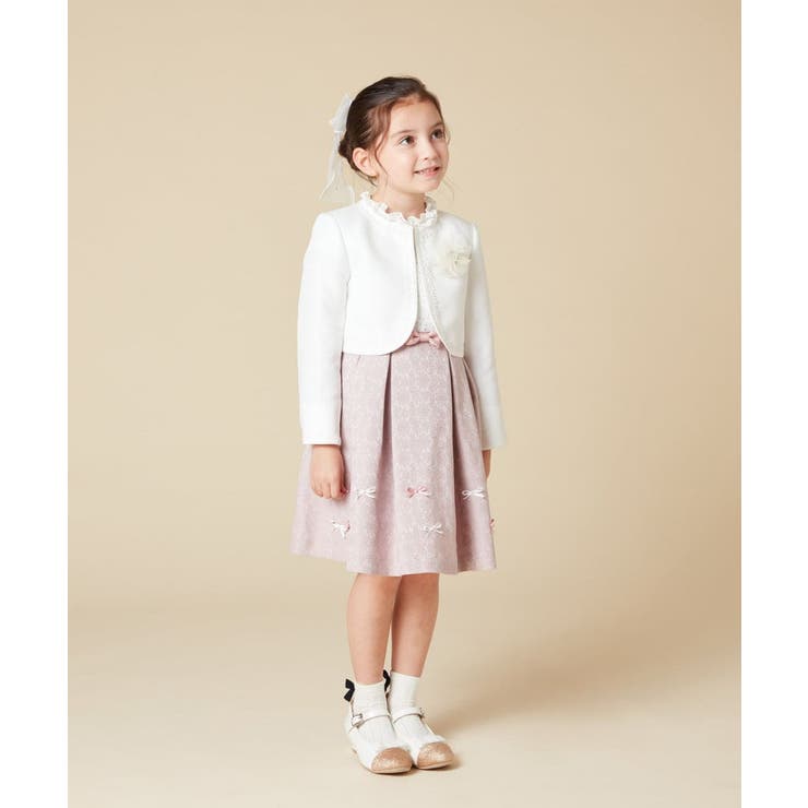 [100-130]【結婚式/セレモニー/オケージョン】レースコード付ピケボレロ | a.v.v【KIDS】 | 詳細画像19 