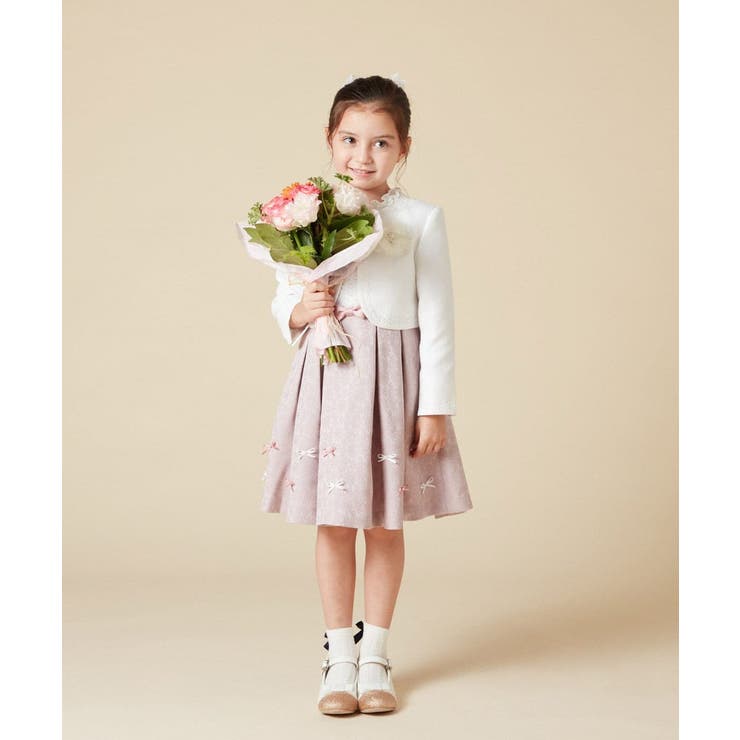 [100-130]【結婚式/セレモニー/オケージョン】レースコード付ピケボレロ | a.v.v【KIDS】 | 詳細画像20 