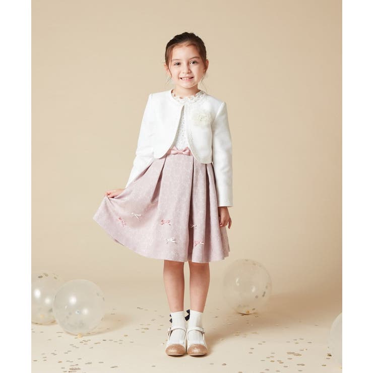 [100-130]【結婚式/セレモニー/オケージョン】レースコード付ピケボレロ | a.v.v【KIDS】 | 詳細画像23 