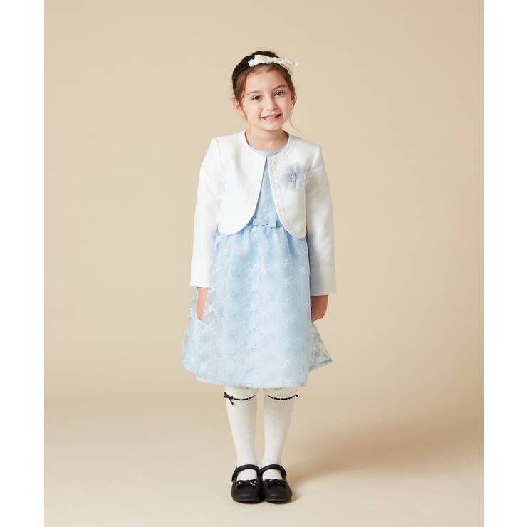 [100-130]【結婚式/セレモニー/オケージョン】レースコード付ピケボレロ | a.v.v【KIDS】 | 詳細画像27 