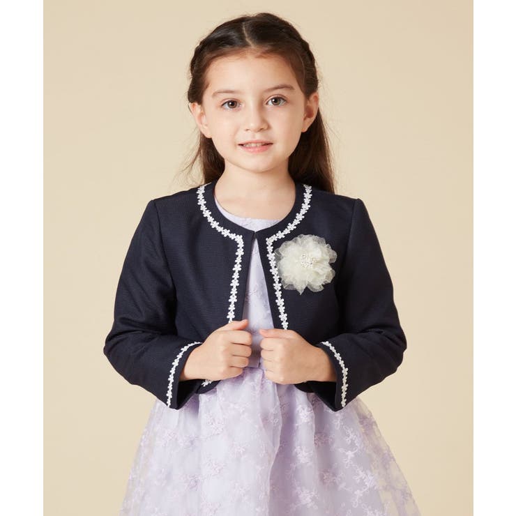 [100-130]【結婚式/セレモニー/オケージョン】レースコード付ピケボレロ | a.v.v【KIDS】 | 詳細画像31 