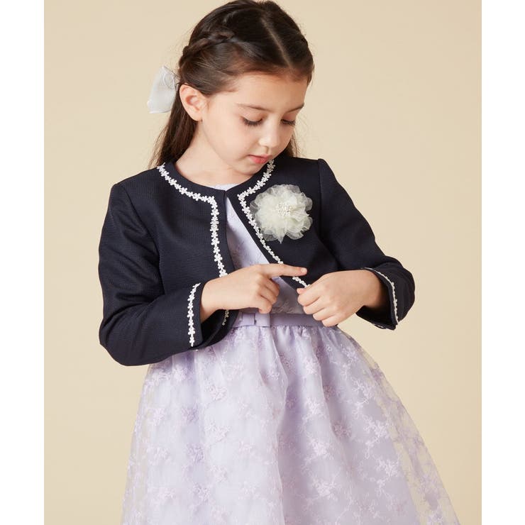 [100-130]【結婚式/セレモニー/オケージョン】レースコード付ピケボレロ | a.v.v【KIDS】 | 詳細画像32 