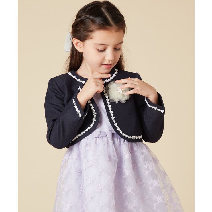 [100-130]【結婚式/セレモニー/オケージョン】レースコード付ピケボレロ | a.v.v【KIDS】 | 詳細画像33 