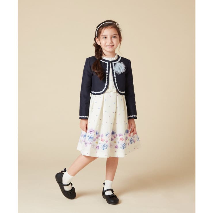 [100-130]【結婚式/セレモニー/オケージョン】レースコード付ピケボレロ | a.v.v【KIDS】 | 詳細画像39 