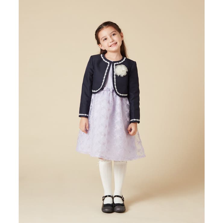 [100-130]【結婚式/セレモニー/オケージョン】レースコード付ピケボレロ | a.v.v【KIDS】 | 詳細画像42 