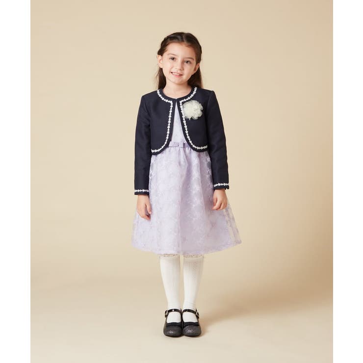 [100-130]【結婚式/セレモニー/オケージョン】レースコード付ピケボレロ | a.v.v【KIDS】 | 詳細画像43 