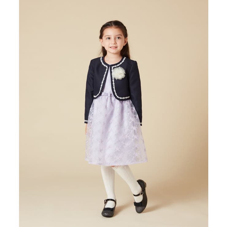 [100-130]【結婚式/セレモニー/オケージョン】レースコード付ピケボレロ | a.v.v【KIDS】 | 詳細画像45 