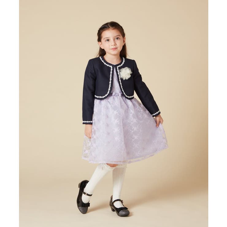 [100-130]【結婚式/セレモニー/オケージョン】レースコード付ピケボレロ | a.v.v【KIDS】 | 詳細画像46 