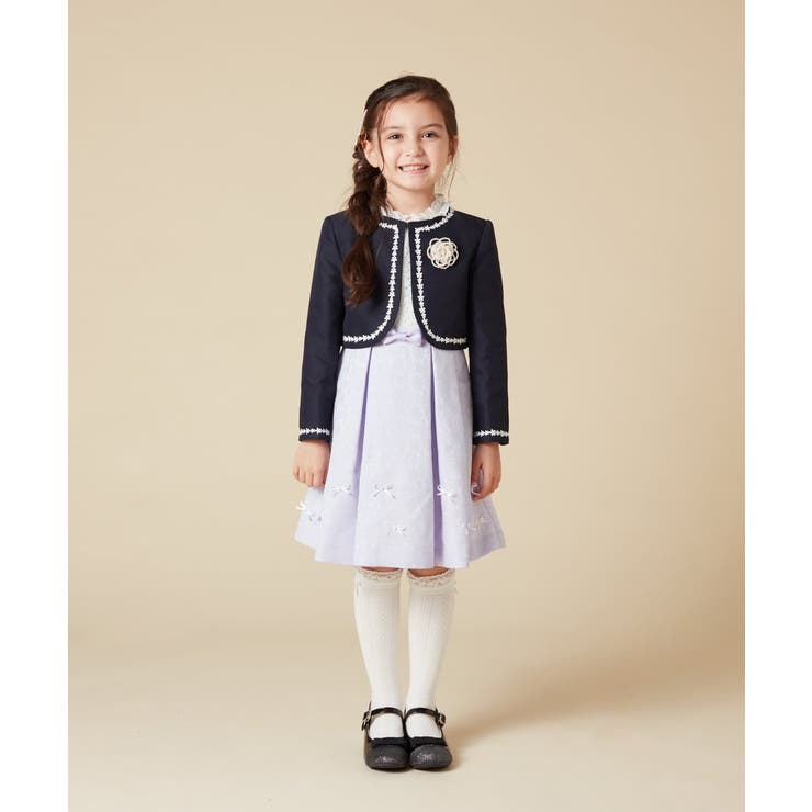 [100-130]【結婚式/セレモニー/オケージョン】レースコード付ピケボレロ | a.v.v【KIDS】 | 詳細画像47 