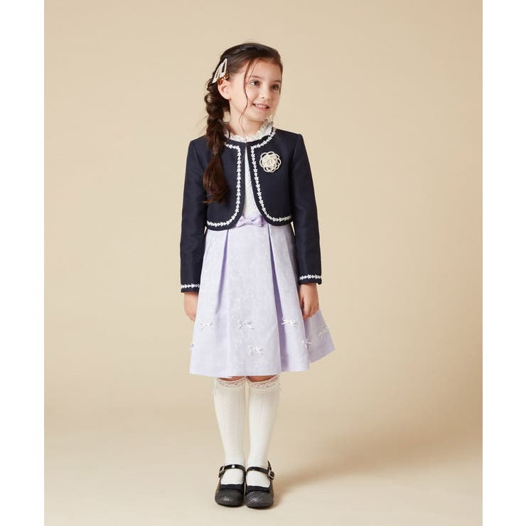 [100-130]【結婚式/セレモニー/オケージョン】レースコード付ピケボレロ | a.v.v【KIDS】 | 詳細画像49 