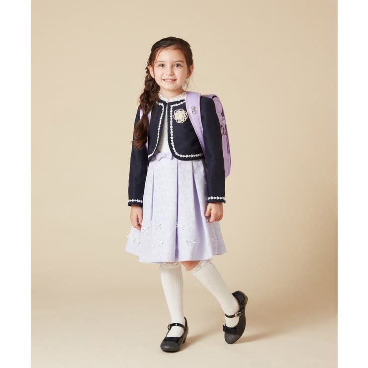 [100-130]【結婚式/セレモニー/オケージョン】レースコード付ピケボレロ | a.v.v【KIDS】 | 詳細画像52 