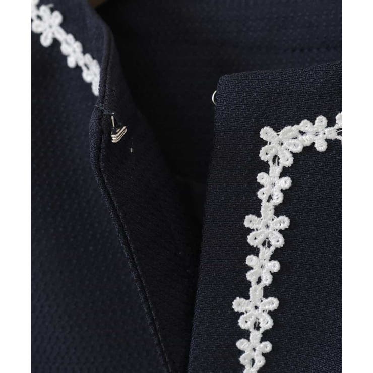 [100-130]【結婚式/セレモニー/オケージョン】レースコード付ピケボレロ | a.v.v【KIDS】 | 詳細画像7 