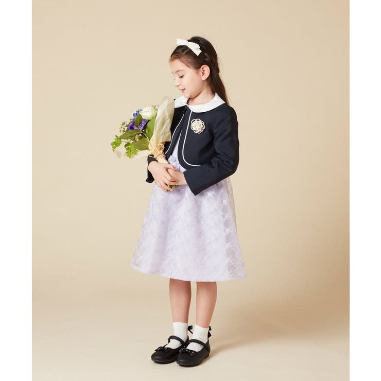 [100-130]【結婚式/セレモニー/オケージョン】パール調衿付きボレロ | a.v.v【KIDS】 | 詳細画像17 