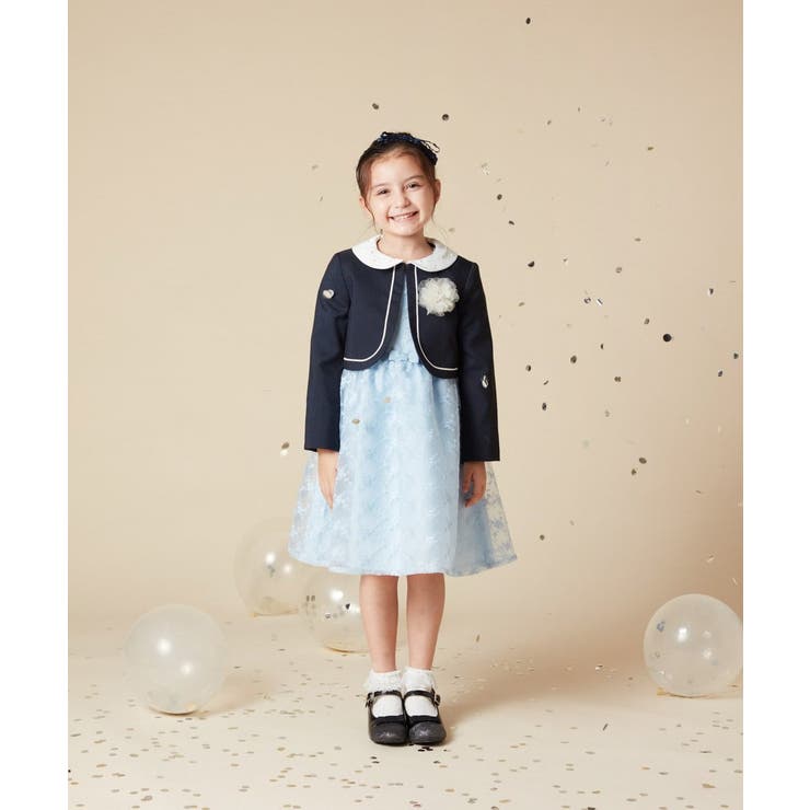 [100-130]【結婚式/セレモニー/オケージョン】パール調衿付きボレロ | a.v.v【KIDS】 | 詳細画像22 