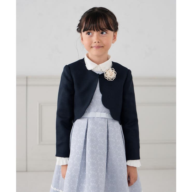 スカラップツイードセレモニーボレロ | a.v.v【KIDS】 | 詳細画像1 