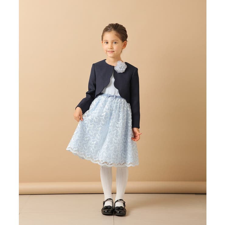 【a.v.v】セレモニーワンピース&スカラップジャケット120cm a.v.v】セレモニーワンピース&スカラップジャケット120cm 110