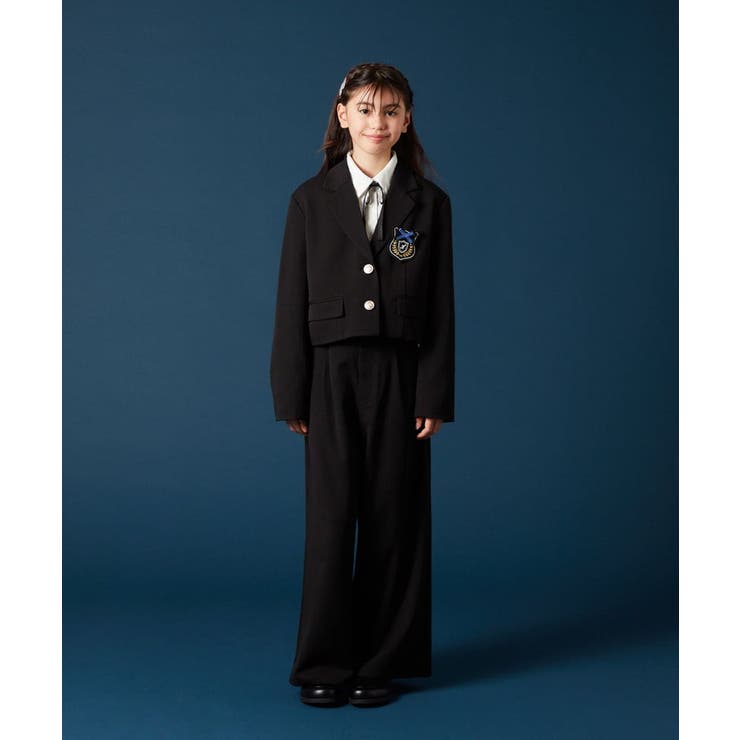 [140-160]【卒服】エンブレム付きショートテーラードジャケット | a.v.v【KIDS】 | 詳細画像11 