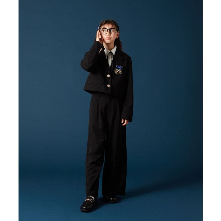 [140-160]【卒服】エンブレム付きショートテーラードジャケット | a.v.v【KIDS】 | 詳細画像18 