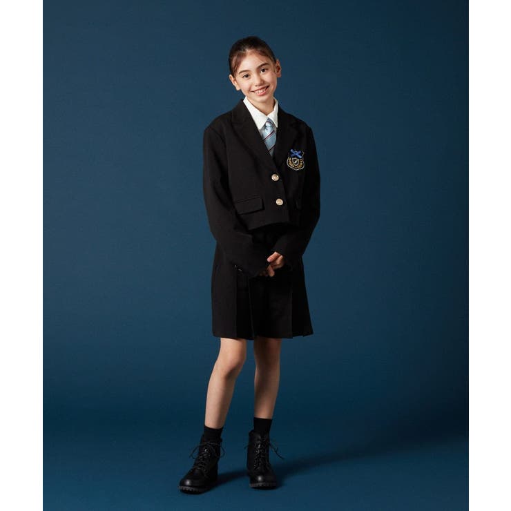 [140-160]【卒服】エンブレム付きショートテーラードジャケット | a.v.v【KIDS】 | 詳細画像20 