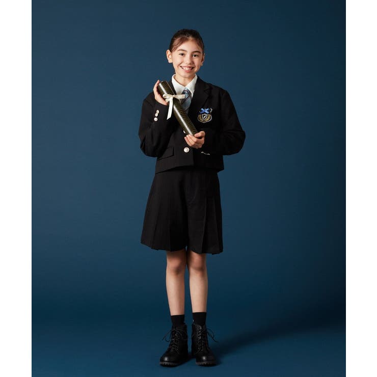 [140-160]【卒服】エンブレム付きショートテーラードジャケット | a.v.v【KIDS】 | 詳細画像23 