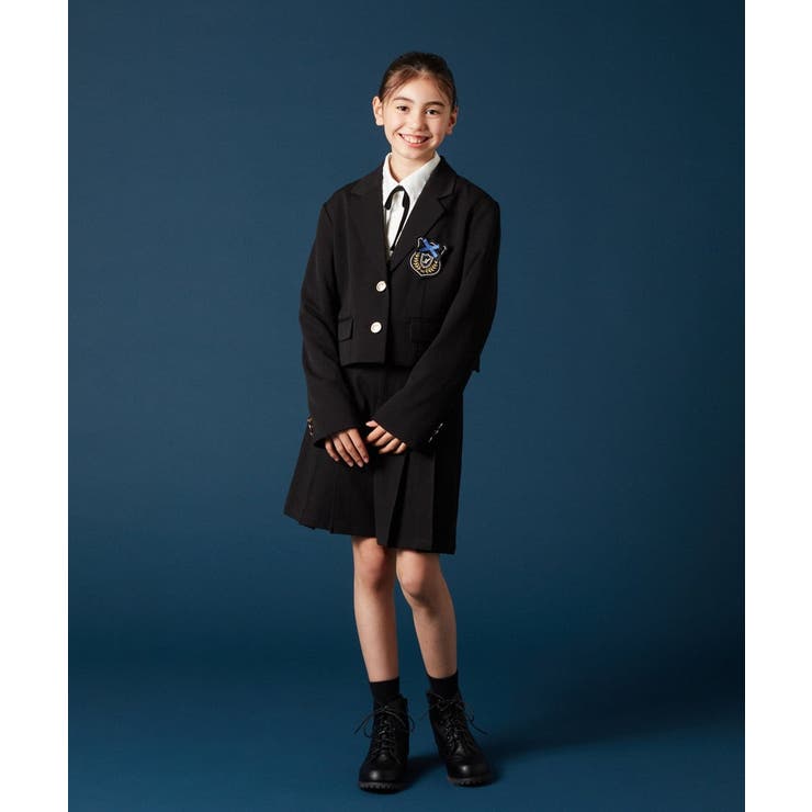 [140-160]【卒服】エンブレム付きショートテーラードジャケット | a.v.v【KIDS】 | 詳細画像24 