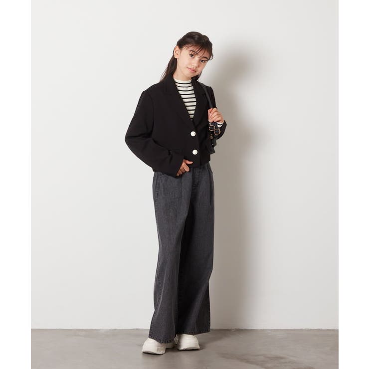 [140-160]【卒服】エンブレム付きショートテーラードジャケット | a.v.v【KIDS】 | 詳細画像35 