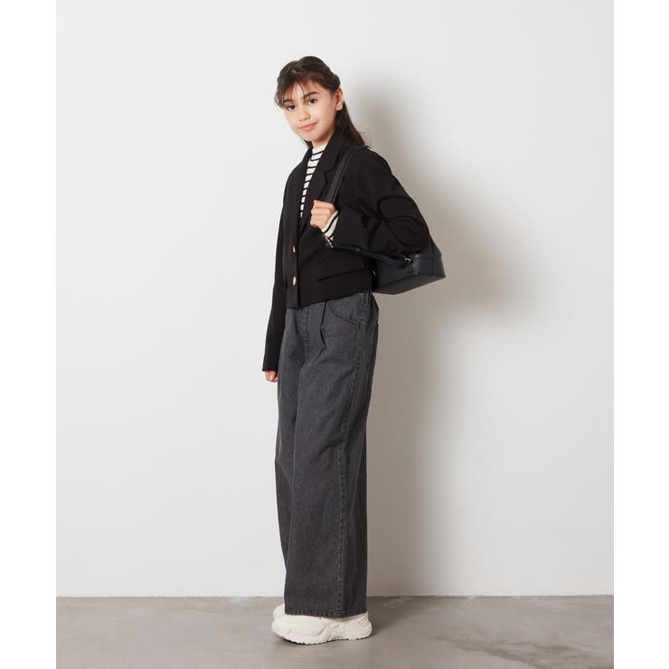 [140-160]【卒服】エンブレム付きショートテーラードジャケット | a.v.v【KIDS】 | 詳細画像37 