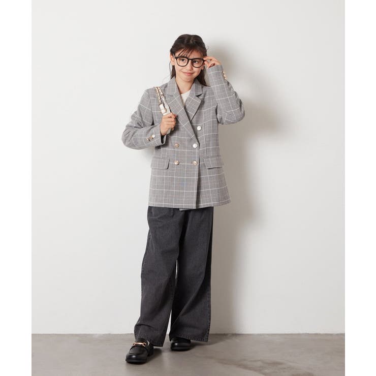 [140-160]【卒服】エンブレム付きWブレストジャケット | a.v.v【KIDS】 | 詳細画像20 