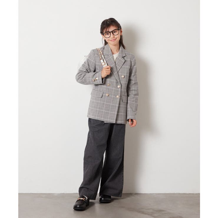 [140-160]【卒服】エンブレム付きWブレストジャケット | a.v.v【KIDS】 | 詳細画像21 