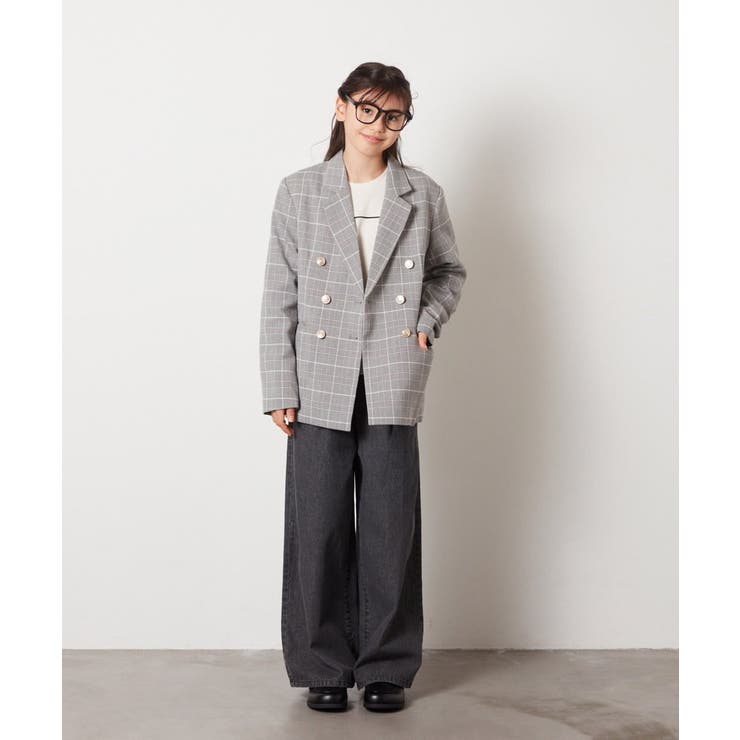 [140-160]【卒服】エンブレム付きWブレストジャケット | a.v.v【KIDS】 | 詳細画像22 